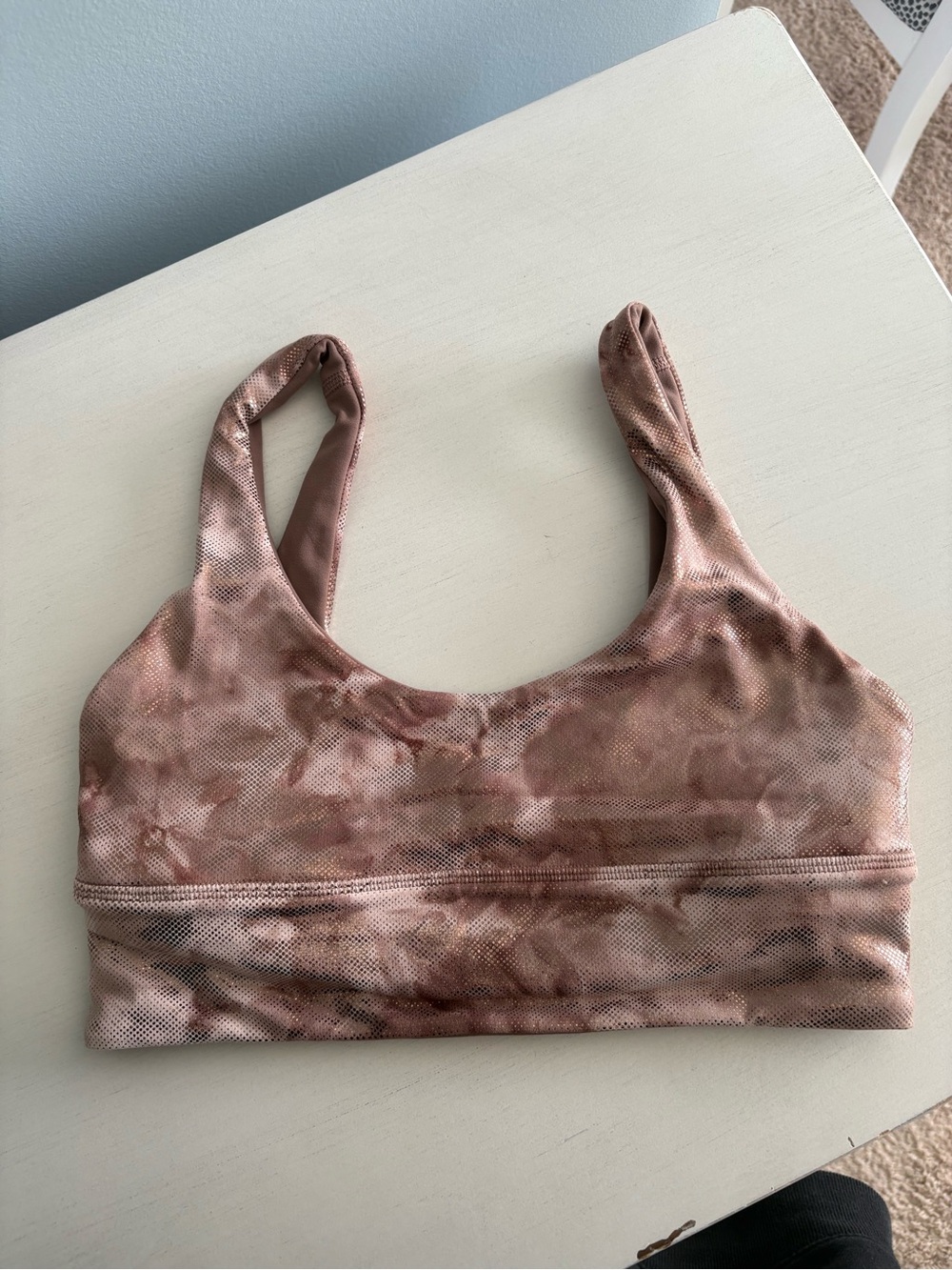 Lululemon Exclusive Tie-Dye Dusty Rose Sports Bra
